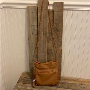 Leather shoulder bag/ cross body